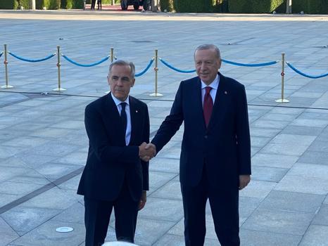 Cumhurbaşkanı Erdoğan, Kanada Başbakanı Carney'i resmi törenle karşıladı