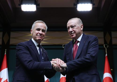 Cumhurbaşkanı Erdoğan, Kanada Başbakanı Carney'i resmi törenle karşıladı (2)
