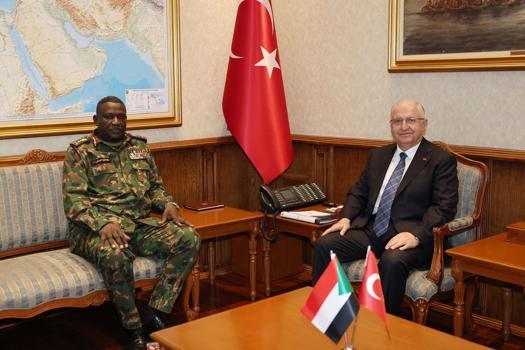 Bakan Güler, Sudan Kara Kuvvetleri Komutanı'nı kabul etti
