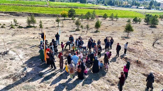Kayseri’de bin 150 fidan toprakla buluştu