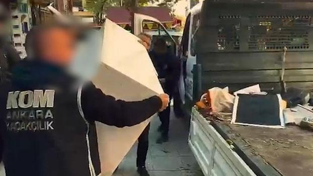 Ankara'da kaçak elektronik sigara ve tütün operasyonu: 9 gözaltı