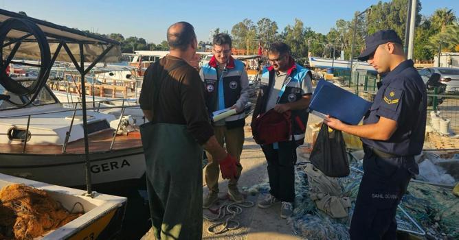 Mersin’de kaçak balık avcılığı denetimi