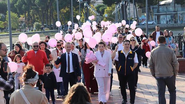 Kanseri yenen Yasemin için balon uçurdular