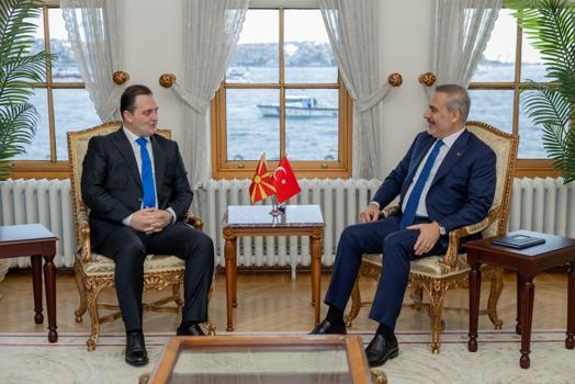 Dışişleri Bakanı Fidan, Kuzey Makedonya Devlet Bakanı Zeynula ile görüştü