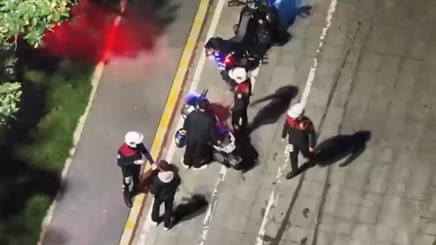 Beyoğlu’nda dron destekli denetim: Aranan 22 kişi yakalandı