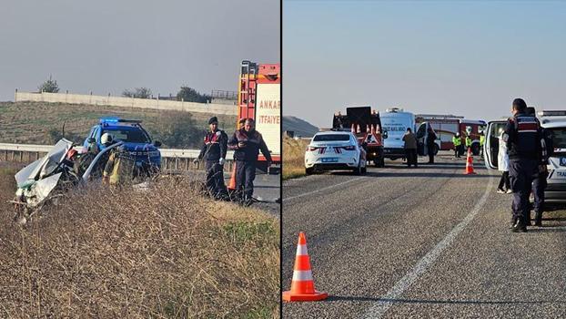 Ankara'da iki otomobil çarpıştı: 3 ölü, 4 yaralı