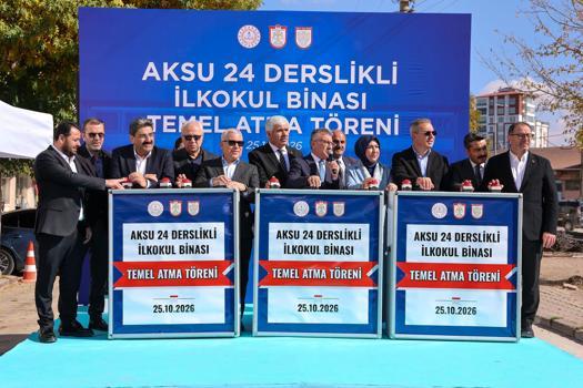 Sivas'ta 24 derslikli ilkokulun temeli atıldı