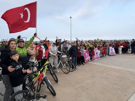 Samsun'da Cumhuriyet Bayramı için pedal çevirdiler