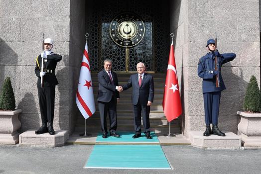 Bakan Güler, KKTC Başbakanı Üstel ile görüştü