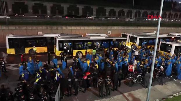 Fenerbahçeli taraftarlar RAMS Park'a ulaştı
