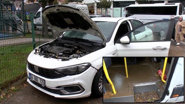 Tuzla’da caddeler göle döndü, araçlar yolda kaldı: Servis minibüslerinden 41 personel tahliye edildi