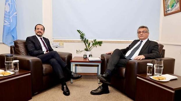 KKTC Cumhurbaşkanı Erhürman ile GKRY lideri Hristodulidis bir araya geldi