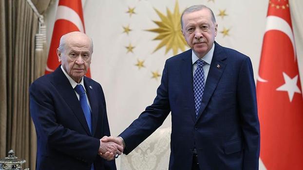 Cumhurbaşkanı Erdoğan, Bahçeli'yi kabul etti