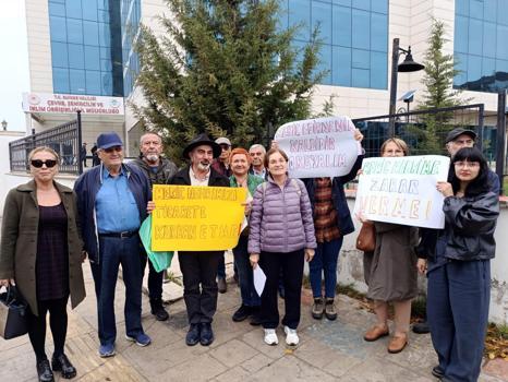 Çevre gönüllülerinden Meriç Nehri'nde kum ocağının kapasite artışına itiraz