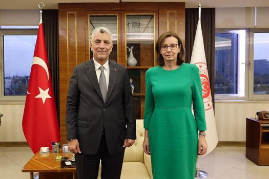 Bakan Bolat, Birleşik Krallık’ın Ankara Büyükelçisi Anderson ile bir araya geldi