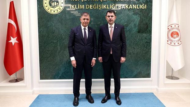 Bakan Kurum, İzmir Büyükşehir Belediye Başkanı Tugay’ı kabul etti