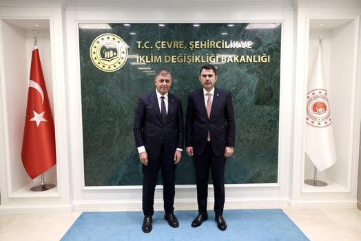 Bakan Kurum, İzmir Büyükşehir Belediye Başkanı Tugay’ı kabul etti