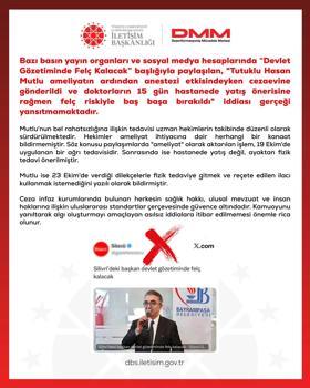 DMM'den tutuklu Hasan Mutlu ile ilgili iddialara yalanlama