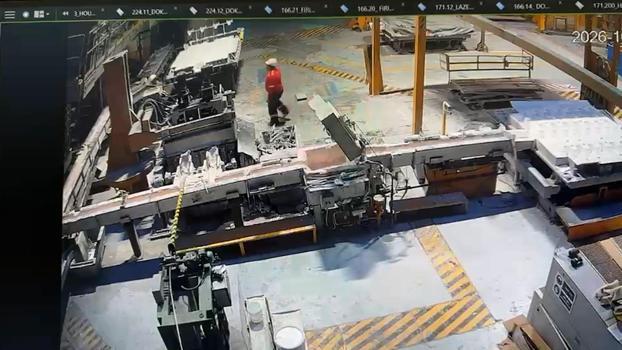 Alüminyum fabrikasındaki patlamanın görüntüleri ortaya çıktı