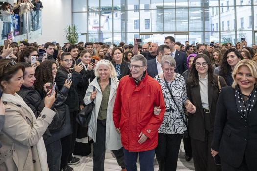 Nobel ödüllü Prof. Dr. Aziz Sancar’a, BAU’lu öğrencilerden yoğun ilgi