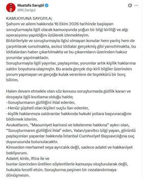 Sarıgül: Yeni Parti üyeliğimin askıya alınması için müracaat edeceğim