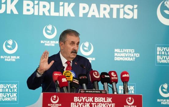 BBP Genel Başkanı Destici, haftalık basın toplantısında konuştu