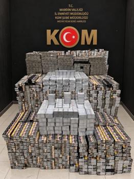 Mardin’de 13 bin 500 paket kaçak sigara ele geçirildi