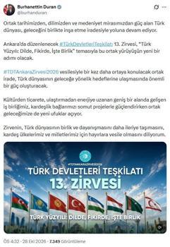 İletişim Başkanı Duran'dan TDT 13'üncü Zirvesi açıklaması