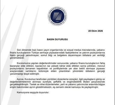 SPK'dan yabancı finans kuruluşlarına ilişkin iddialara yalanlama