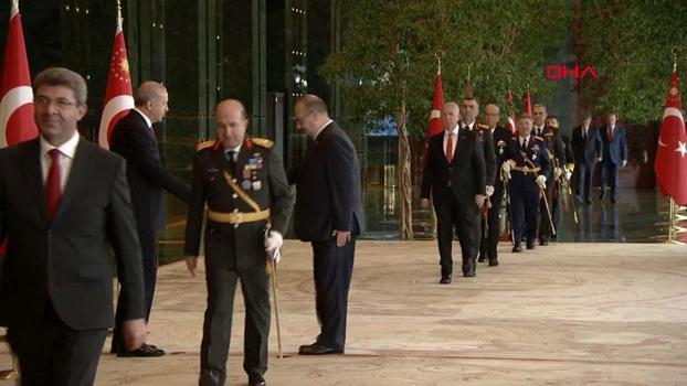 Cumhurbaşkanı Erdoğan, 29 Ekim tebriklerini kabul ediyor(CANLI)