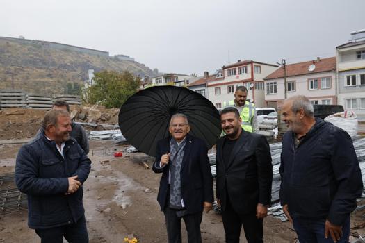Başkan Büyükkılıç, imar yolu katlı kavşak çalışmalarını inceledi