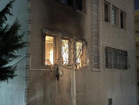 Ankara'da bir evde doğalgaz patlaması sonucu yangın çıktı