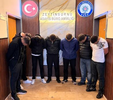 Zeytinburnu’nda 2 yerde silahla ateş eden 6 şüpheli yakalandı