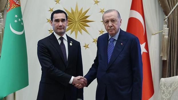 Cumhurbaşkanı Erdoğan, Türkmenistan Devlet Başkanı Berdimuhammedov ile görüştü