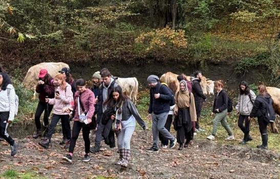 Mysia yollarında Cumhuriyet Bayramı yürüyüşü