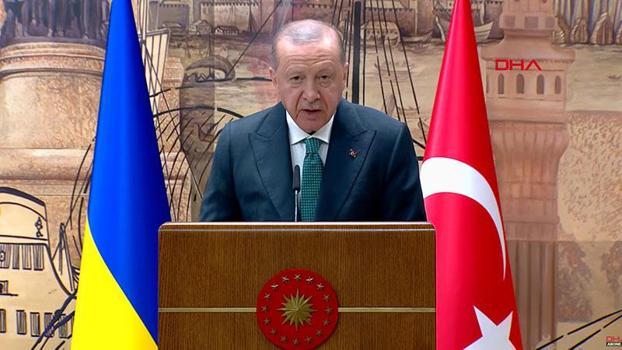 Cumhurbaşkanı Erdoğan ve Volodimir Zelenskiy'den ortak basın açıklaması