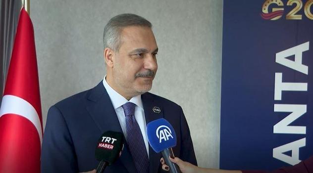 Bakan Fidan: Bu seneki G20 toplantısı küresel krizleri düşünürsek çok yerinde bir toplantıydı