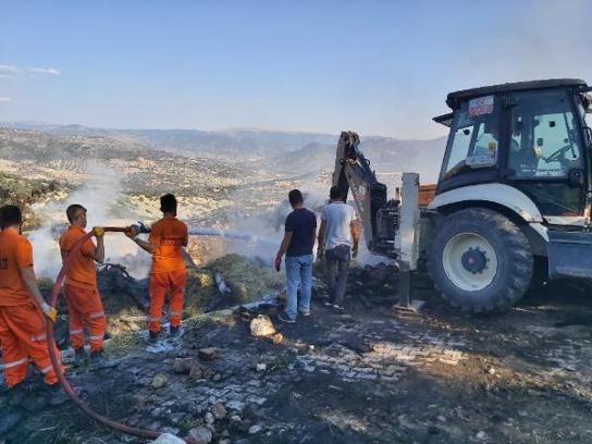 Bolu'da bir köyün 3 farklı noktasında çıkan yangında sabotaj şüphesi