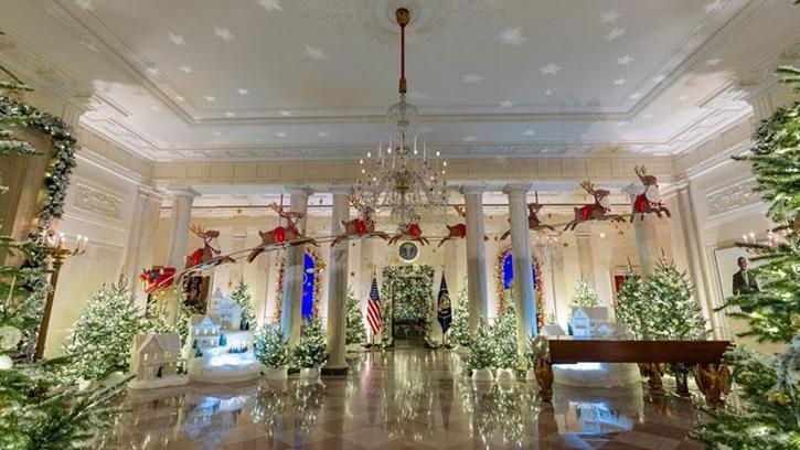 Beyaz Saray’da geleneksel Noel hazırlıkları tamamlandı