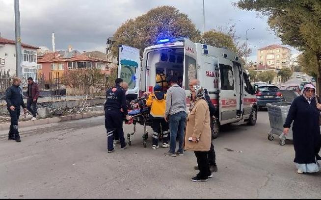 Kayseri'de otomobil yayaya çarptı: 1 yaralı