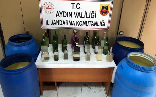 Aydın'da 1550 litre kaçak şarap ele geçirildi