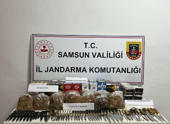 Samsun’da pazar yerinde kaçak tütün satan şüpheli, yakalandı