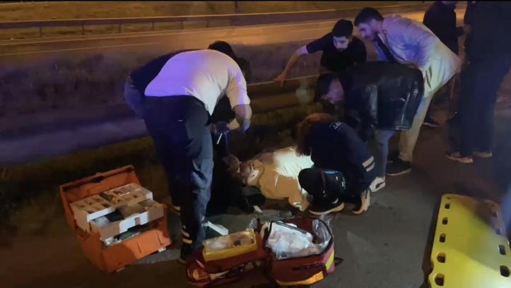 İstanbul-  Ataşehir TEM Otoyolu'nda kaza : 2 yaralı