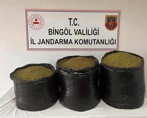 Bingöl'de araziye gizlenmiş 53 kilo esrar ele geçirildi