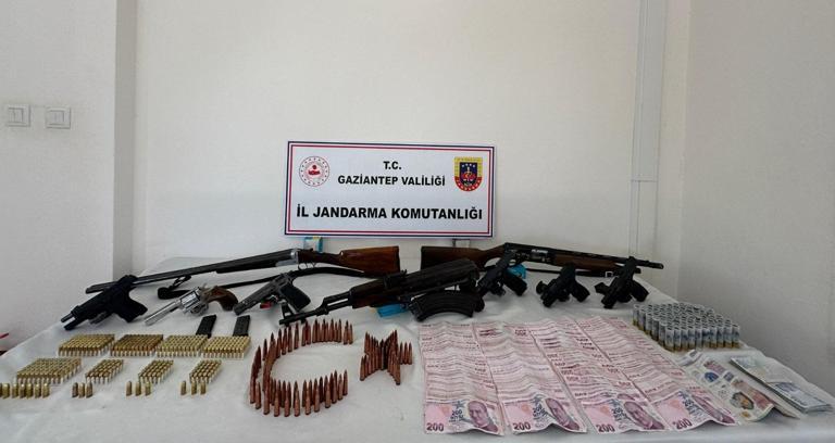 Gaziantep'te silah kaçakçılığı operasyonu: 5 gözaltı