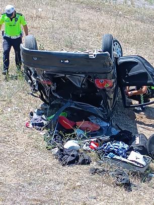 Yozgat'ta otomobil, şarampole devrildi: 2 ölü, 2 ağır yaralı