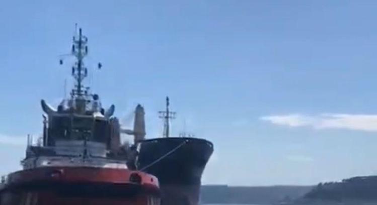 İstanbul-İstanbul Boğazı'nda arızalanan kuru yük gemisi kurtarıldı