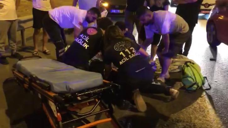 İstanbul - Maltepe D-100'de otomobil motosiklete çarptı: 1 ağır yaralı