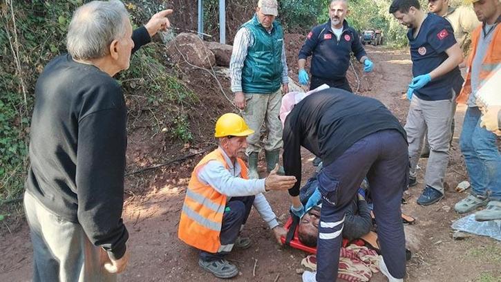 Bursa'da elektrik direğinden düşen işçi ağır yaralandı