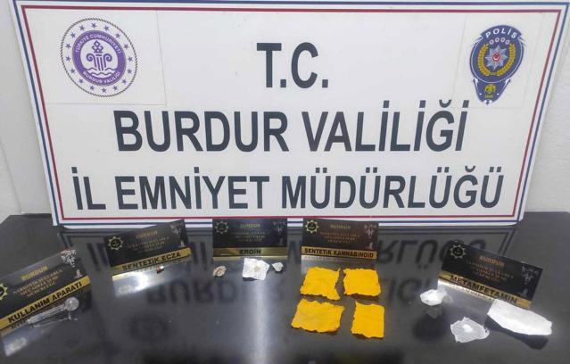 Burdur'da uyuşturucu operasyonları